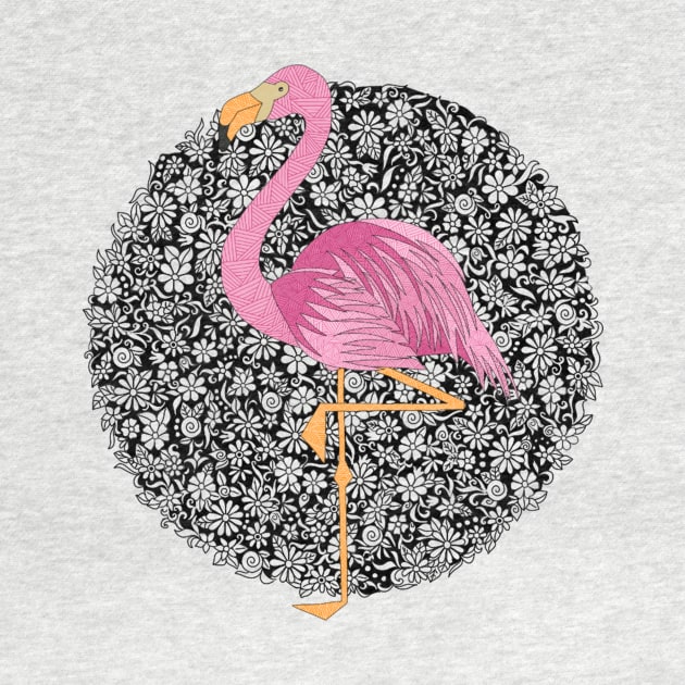 Floral Flamingo by paviash